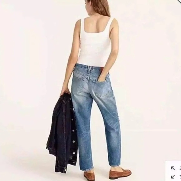 J. Crew Slouchy Boyfriend Jean in Southern Sky Wash - Picture 7 of 8